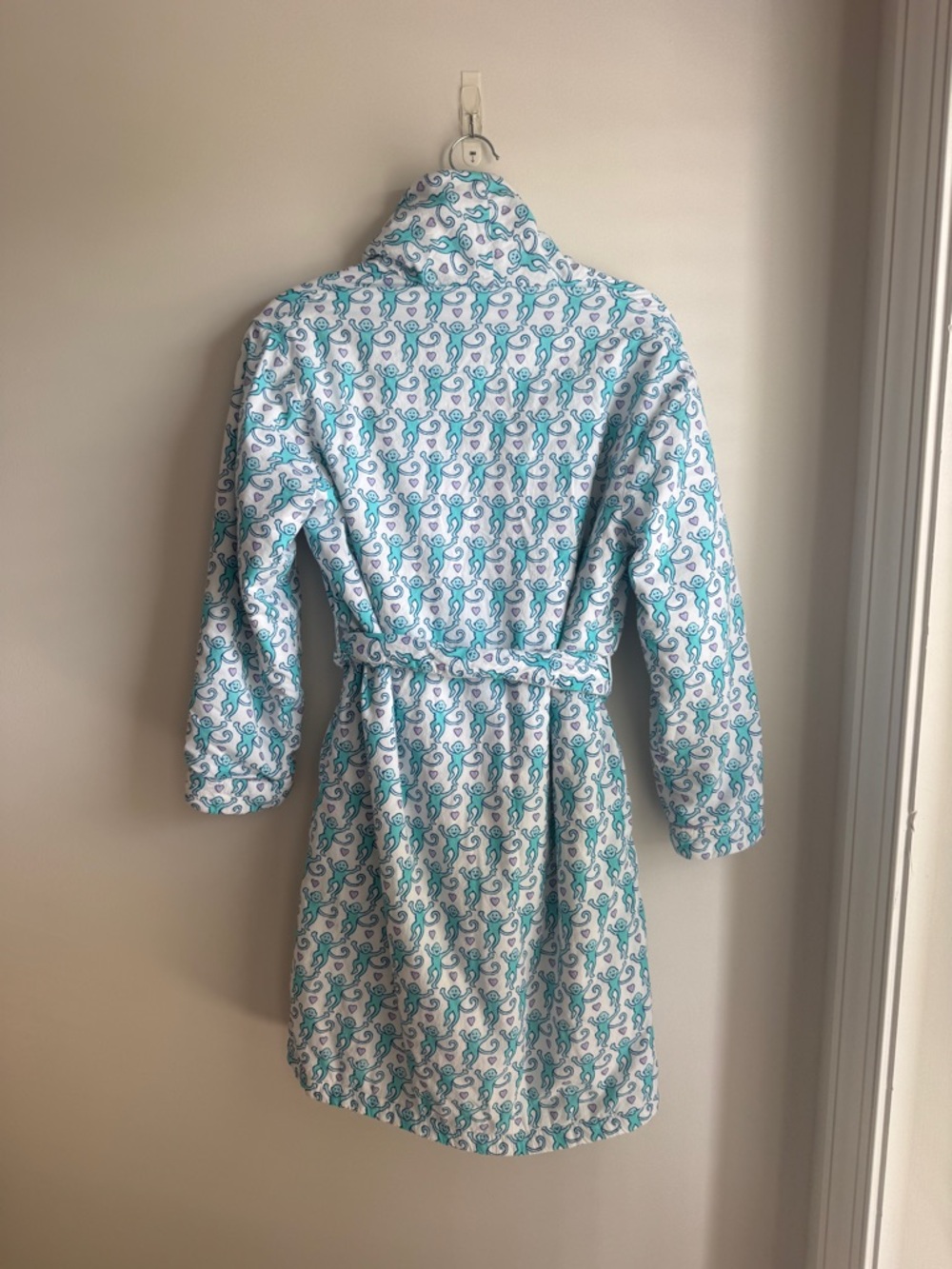 Roller Rabbit Lovely Monkey Cosmo Print Robe - Picture 4 of 5